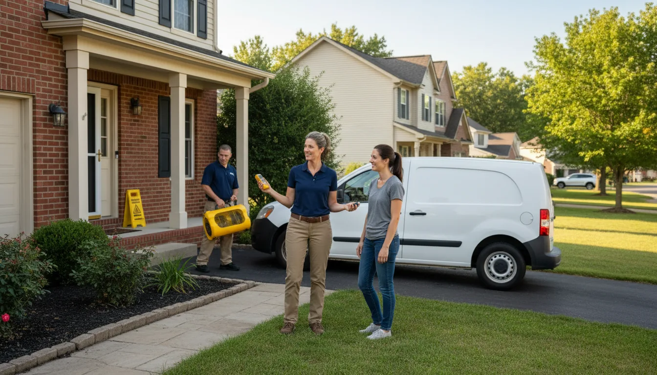 Residential water damage restoration in Satartia, MS